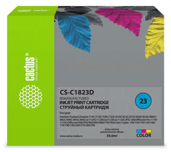  CACTUS CS-C1823D  39  HP DeskJet 700series, 712c, 720c, 722c, 810, 812c, 815c, 830C, 832C 