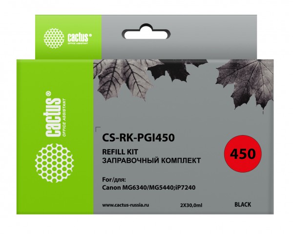  Cactus CS-RK-PGI450  60  Canon MG6340 5440 IP7240