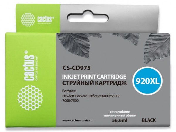  CACTUS CS-CD975 920XL   HP Officejet 6000, 6500, 7000, 7500 