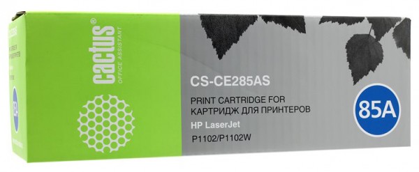 Картридж CACTUS CS-CE285AS совместимый HP LaserJet P1102, M1132, M1214, M1217