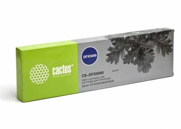 Совместимый картридж ленточный Cactus CS-DFX5000 черный для Epson DFX5000 8000 8500