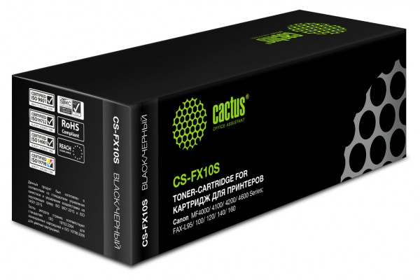 Картридж Cactus CS-FX10S совместимый CANON MF4000, 4100, 4018, 4200, 4600