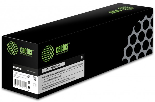 Картридж CACTUS CS-LX60F5X00 совместимый Lexmark MX310 MX410 MX510 MX511