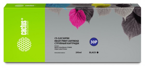  Cactus CS-SJIC30PBK  (295)  Epson ColorWorks TM-C7500G