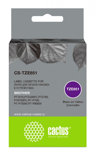   CACTUS CS-TZE651  Brother P-touch 1010, 1280, 2700VP