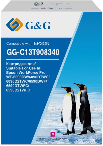  G&G GG-C13T908340  70  Epson WorkForce Pro WF-6090DW 6090DTWC 6090D2TWC 6590DWF