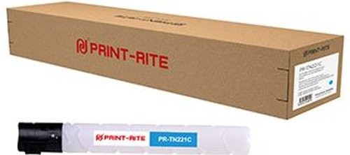 Картридж Print-Rite PR-TN221C голубой 25000стр для Konica Minolta Bizhub C227 C287